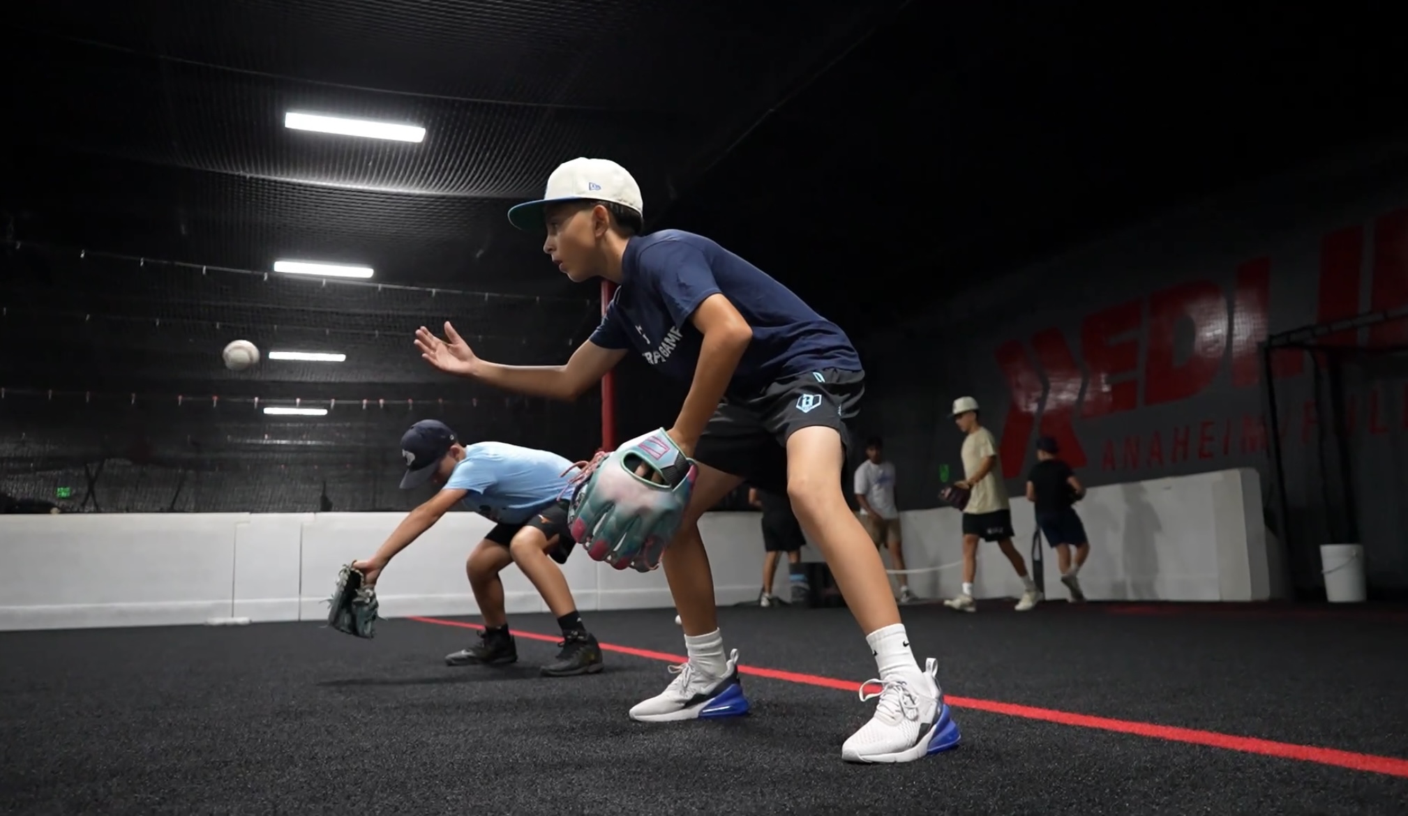 Group picture of boys fielding